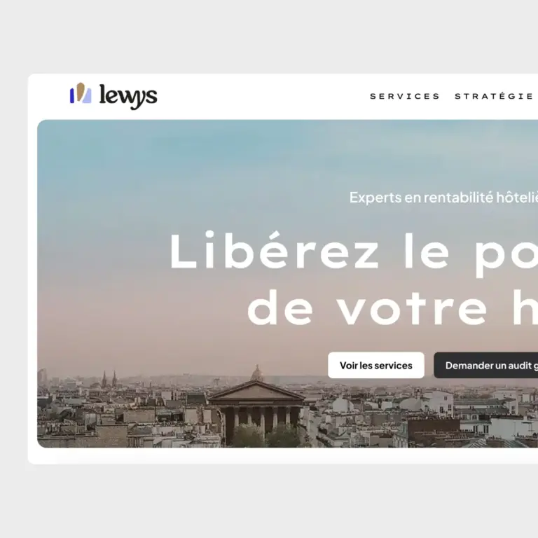 Créer une identité de marque claire et un site performant pour accompagner le lancement d’un cabinet de conseil en revenue management
