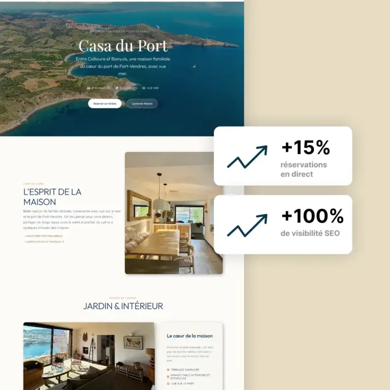 Transformer une location saisonnière en destination visible et désirable pour maximiser son taux d&rsquo;occupation et réduire sa dépendance à Airbnb.